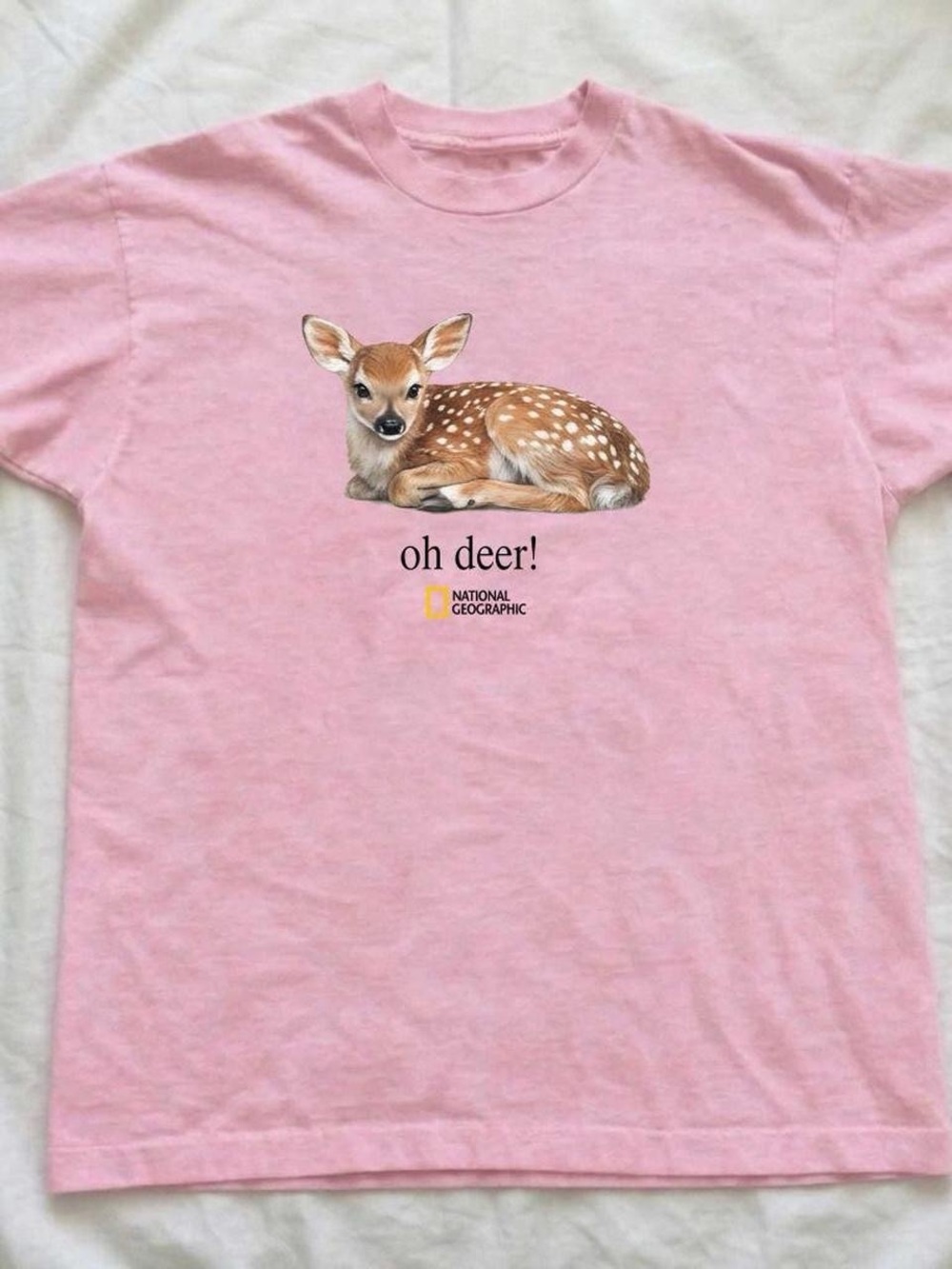 National Geographic Light Pink Tee Graphic